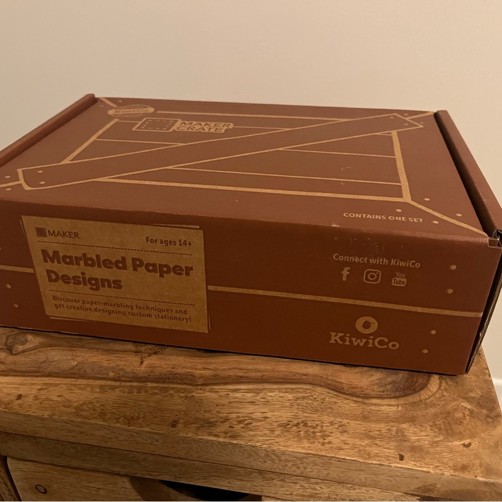 KiwiCo Maker Crate - Marbled Paper Designs